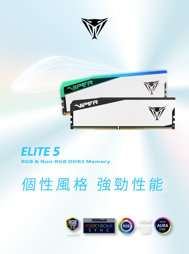 Viper Elite 5 RGB & Non-RGB DDR5 高性能記憶體| Patriot Memory