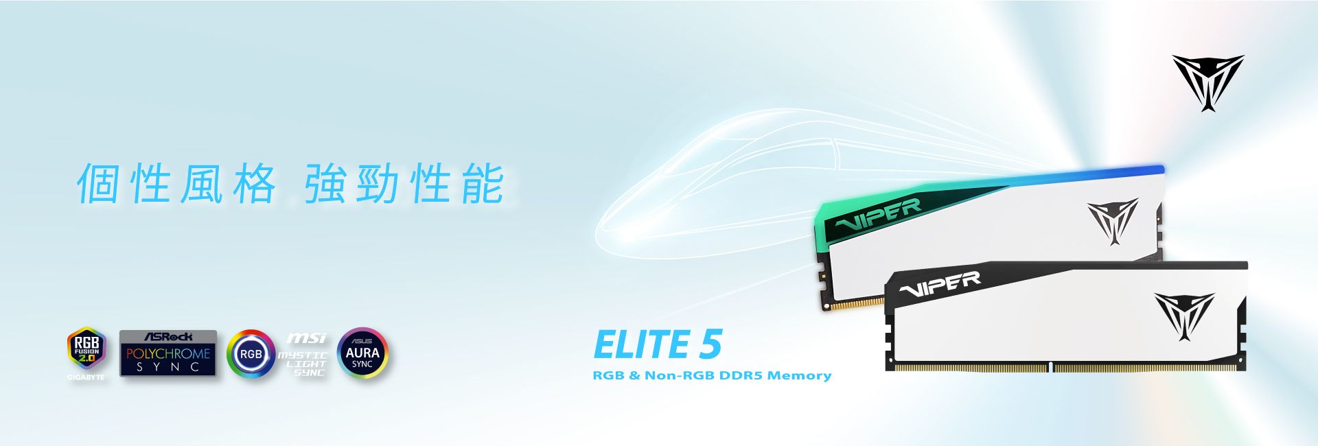 Viper Elite 5 RGB & Non-RGB DDR5 高性能記憶體