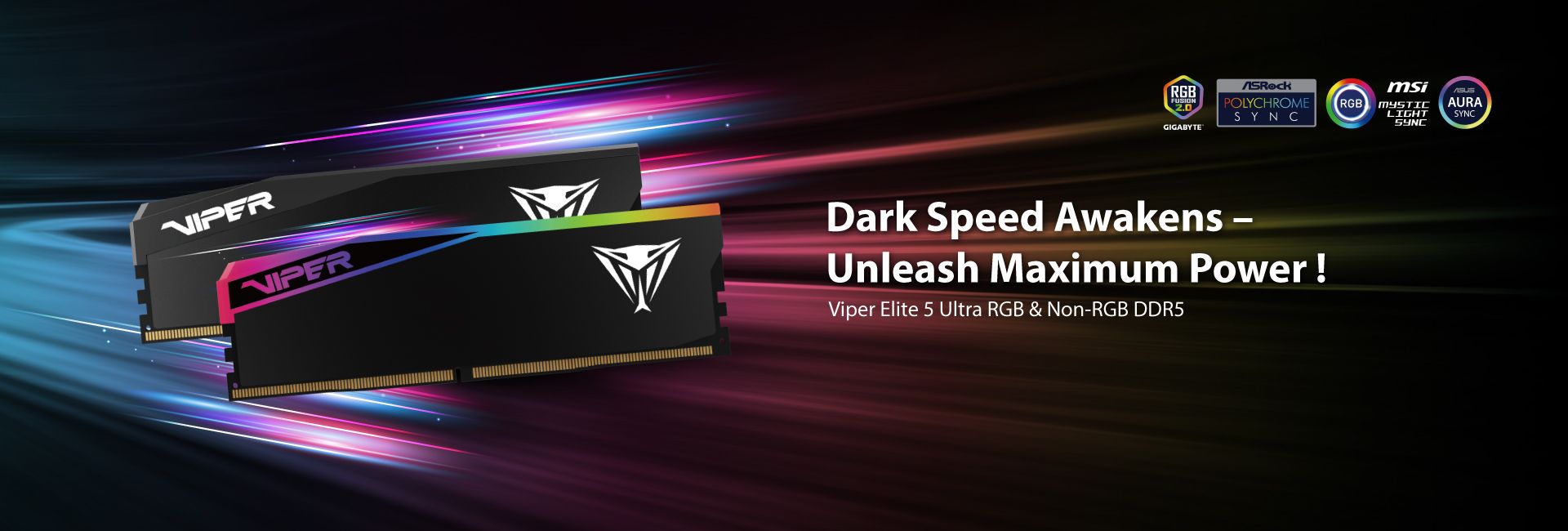Viper Elite 5 Ultra RGB & Non-RGB DDR5 Performance DRAM
