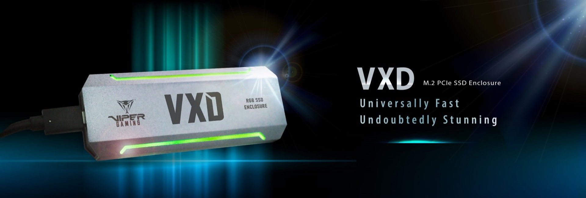 Viper VXD PCIe M.2 RGB SSD Enclosure
