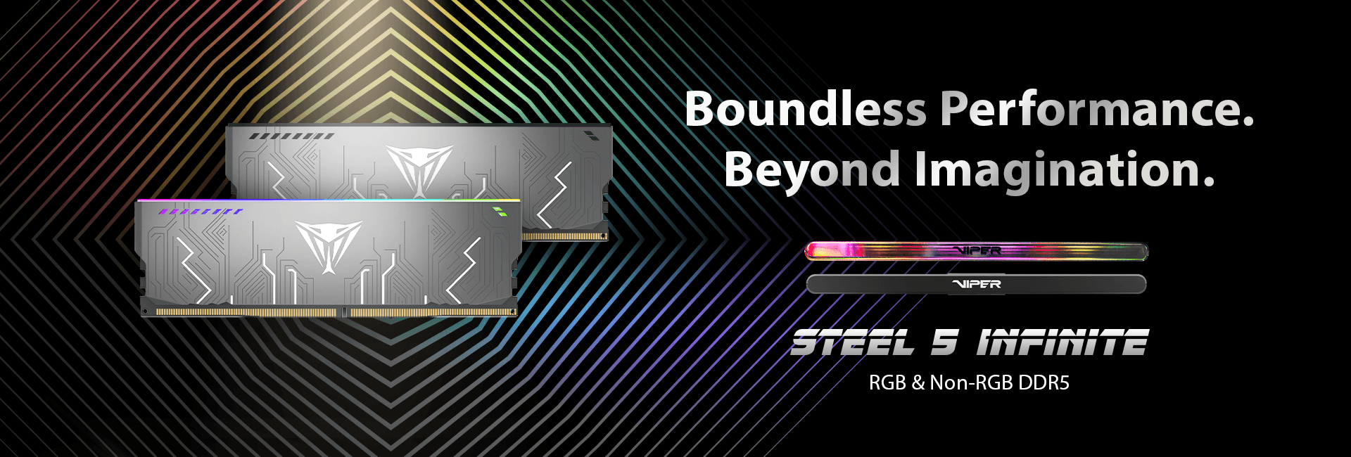 Viper Steel 5 Infinite RGB & Non-RGB DDR5 Performance DRAM