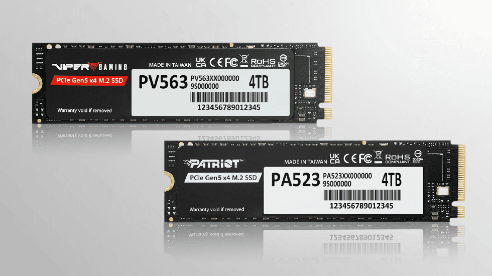 Patriot Memory Expands Gen5 SSD Portfolio with Launch of Viper PV563 and Patriot PA523