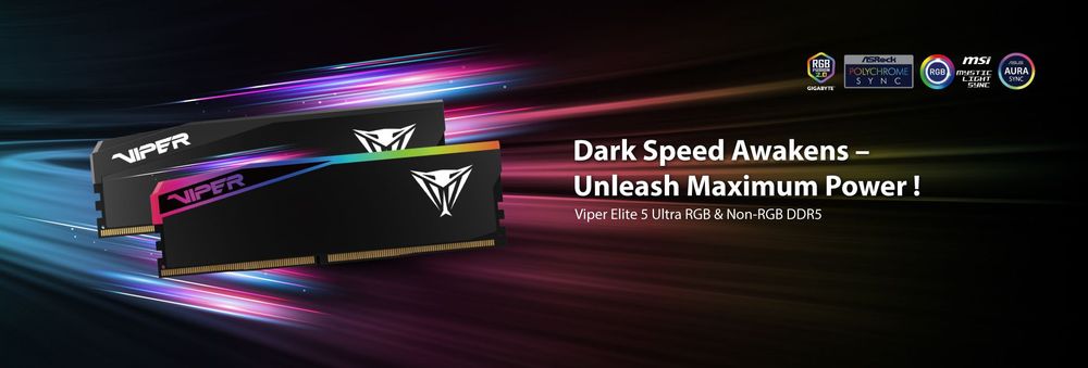 Viper Elite 5 Ultra RGB & Non-RGB DDR5 Performance DRAM | Patriot