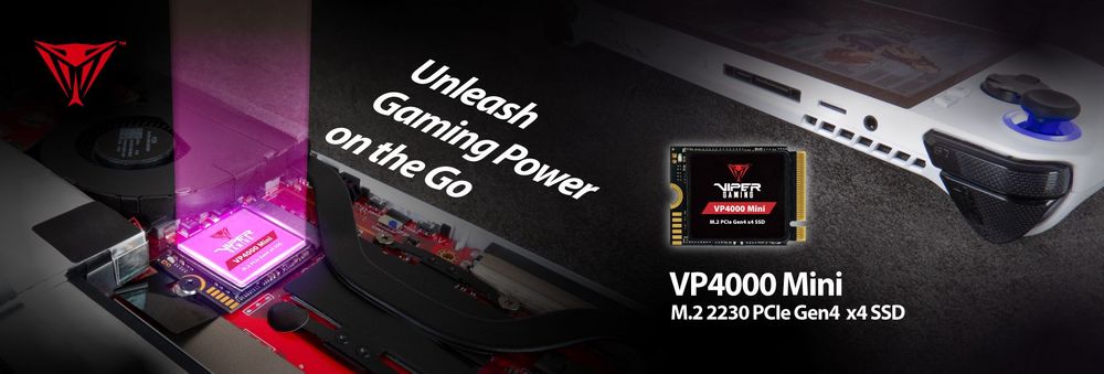 VIPER VP4000 Mini 2TB　nvme gen4　PCIe 4.0 VP4000 Mini PCIe Gen4 x4 M.2 2230 Gaming SSD | Patriot Memory