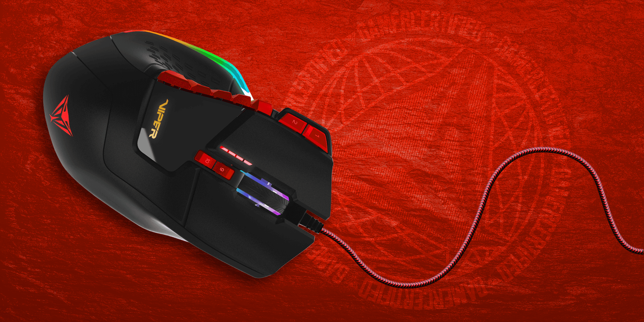 Viper V570 RGB MMO+FPSLASER GAMING MOUSE