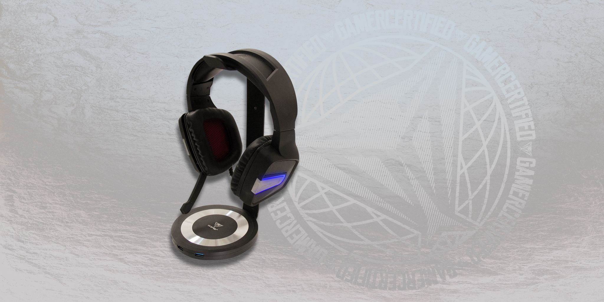 Viper 3-Port USB Hub and Headset Stand