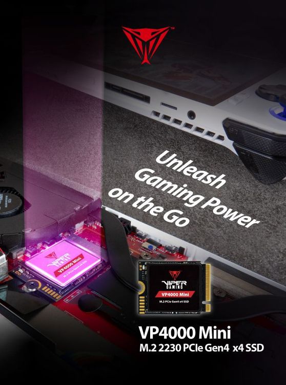 VP4000 Mini PCIe Gen4 x4 M.2 2230 Gaming SSD | Patriot Memory