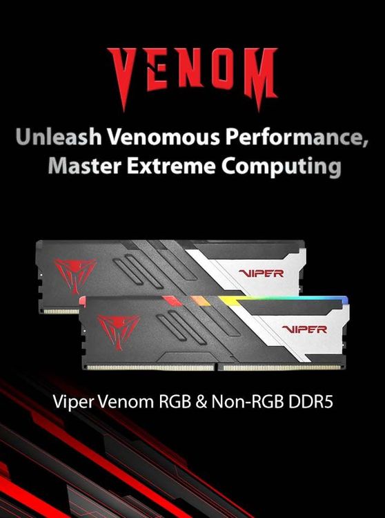 Viper Venom RGB & Non-RGB DDR5 Performance DRAM | Patriot Memory