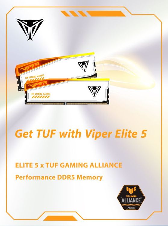 Viper Elite 5 RGB TUF Gaming Alliance Performance DDR5 Performance