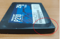 Physical damage on SSD housing