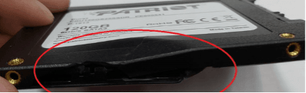 SSD physical damage
